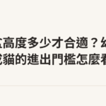 貓砂盆高度多少才合適？幼貓與成貓的進出門檻怎麼看｜貓咪小百科